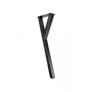 Cîme Pieds de meuble Yes - 870 mm - acier noir - lot de 2 Interges