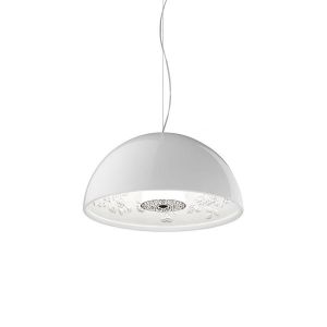 Flos Suspension Skygarden Small / 40 cm - Plâtre & aluminium blanc en métal