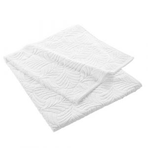 Douceur d'intérieur - Drap de bain OCALA - Eponge ciselée unie 450 g/m² - 90 x 150 cm - Blanc - OCALA Douceur d'intérieur