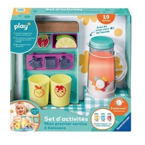 Ravensburger Play + - Set d'activités : Mon Premier Service à Boissons - Jouet bébé dès 18 Mois- Version française - 34068