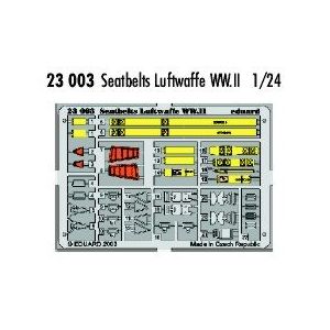 Eduard MAQUETTE SEATBELTS LUFTWAFFE WWII 1/24 23003