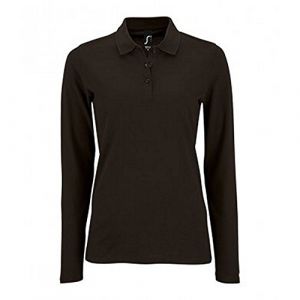 Sol's SOLS - Polo manches longues PERFECT - Femme (2XL) (Noir) - UTPC2908