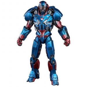 Hot Toys Figurine articulée moulée MMS Iron Patriot, Avengers : Endgame, échelle 1:6 (32 cm)