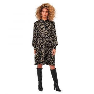 Image de Only Robe à Manches Longues Elcos Emma S Black / Aop Leopard