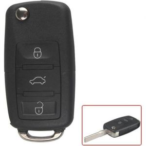CLE PLIP Volkswagen Golf Polo Passat Bora Touran Cady Jetta 3 boutons COQUE N°1 @Pro-Plip