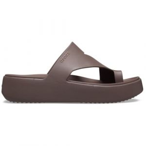 Crocs Femme Getaway Platform Toe Loop Sandales, Truffle, 36/37 EU