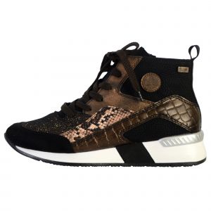 Rieker Damen Kurzstiefel Schwarz, Botte mi-Mollet Femme, Noir, 37 EU