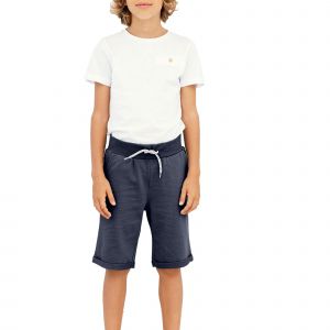 name it Nkmvermo Long SWE Shorts Unb F Noos Garçon - Bleu (Dark Sapphire) - 116 cm