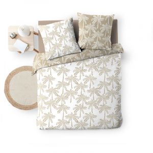 Housse couette + 2 taies 220 x 240 cm Fleurs Oliane