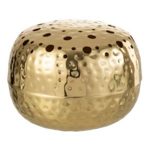 J-Line Vase Boule Avec Trous Metal Or Large