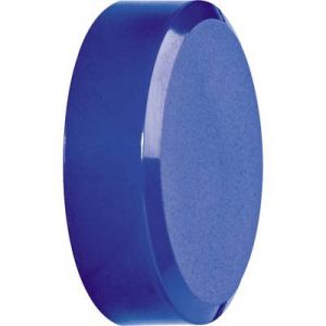 Maul 61771-35 - Aimants ronds, Ø 30 x ép. 10 mm, force 0,6 kg, 20 pcs, coloris bleu