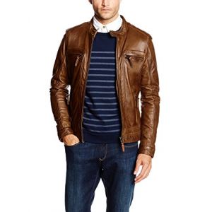 Image de Oakwood Blouson en cuir de mouton Marron