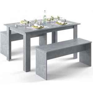 Ensemble de table "Sentio" Béton Vicco