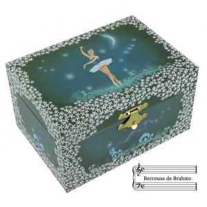 Berceuse De Johannes Brahms - Bo&icirc;te &Agrave; Musique - Bijoux Musicale - Coffret Musical En Bois Avec Ballerine Dansante - 22004