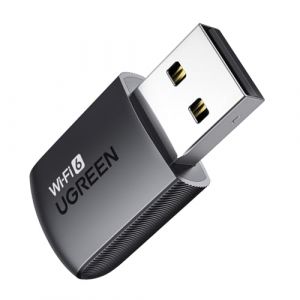 UGreen Adaptateur Wi-Fi Cl&eacute; Wi-Fi 6 AX900 USB Sans Fil Double Bande 5 GHz 2.4 GHz Soft AP MU-MIMO WPA2 PSK Dongle R&eacute;seau Pilote Int&eacute;gr&eacute; Windows 11 10