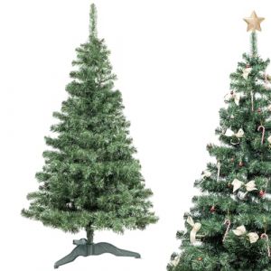 Creative Home Sapin de Noel Artificiel | Taille : 180 cm | Decoration Noel | Sapin de Noël Artificiel Vert Foncé | Support Stable