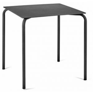 Serax Table August / Aluminium - 70 x 70 cm noir en métal