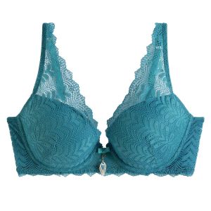 Soutien-gorge ampliforme coque moul&eacute;e - Bleu