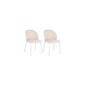 BIZZOTTO SALON Chaise Lot de 2 chaises Wendy Beige