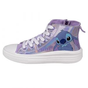 Disney Zapatillas de Stitch Sneaker, Morado, 33 EU