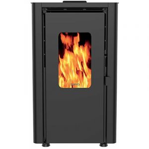 Supra Poêle à granulés de bois 6.1kw noir - orphee 6 noir - noir