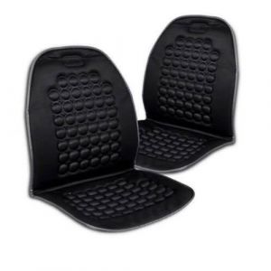 Lot de 2 Housses Couvre-Siège Anatomiques Massant Lavables Respirantes Universelles pout Usage dans la Voiture, le Bureau, etc.
