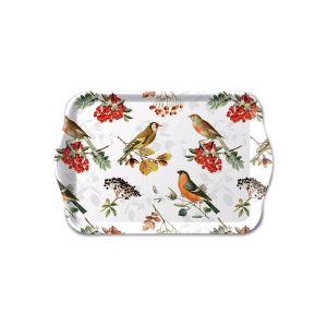 Ambiente Petit plateau rectangulaire oiseaux en automne