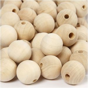 Perles en bois Lilas de Perse 20 mm 200 pcs