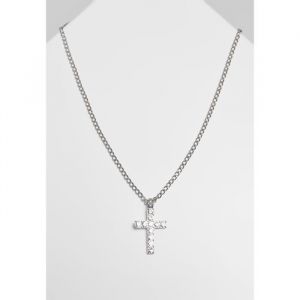 Urban classics Collier diamond cross - argent - TU
