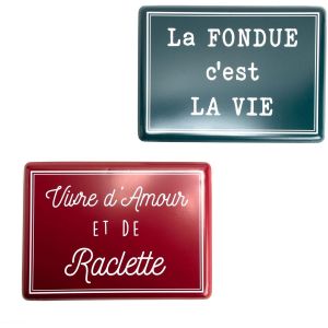 Amadeus Plaques décoratives en métal Savoie (Lot de 2)