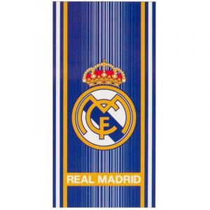 Real Madrid Linge de maison - Serviette de plage - 70 x 140 cm - RM173027-R Bleu