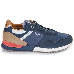 Pepe Jeans Baskets basses LONDON BRAND M Bleu - Taille 42,43,44,45