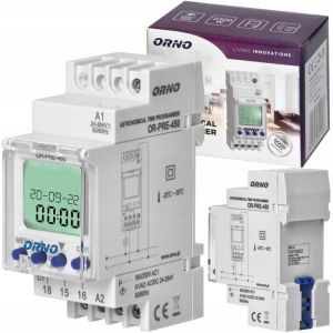 Orno Programmateur horaire astronomique - DIN 35 mm - 52 programmes - &Eacute;conomie d'&eacute;nergie