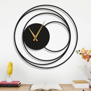 Dekory Horloge Murale Géométrique Élégante En Métal 35 cm