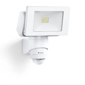 Steinel Projecteur LED extérieur FL 1400 S blanc, détecteur 220° portée 10 m, spot puissant 14,7 W, 4000 K