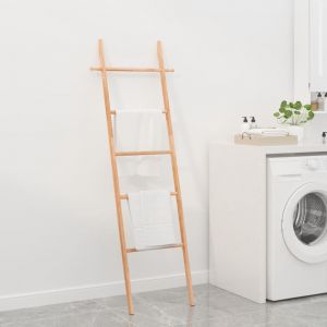 VidaXL Échelle à serviettes 170 cm Bois massif de noyer