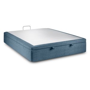 Sommier Coffre Tissu Bleu 140x190 H39cm