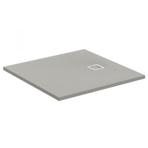 Ideal Standard Receveur de douche Ultra Flat S - Gris Béton - 80x80 cm