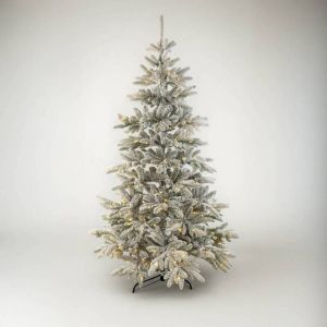 Sapin de Noël artificiel lumineux blanc 300 led Blanc Chaud 700 Branches 2m10 IP44