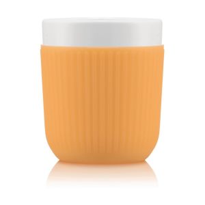 Image de Bodum DOURO 2 mugs en porcelaine avec manchon Jaune