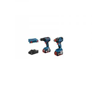 Bosch Kit 2 Outils Professional Visseuse a chocs boulonneuse GDX 18V200 Perceuse a percu
