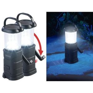 Lanternes de camping solaires LED avec dynamo - Semptec Urban Survival Technology - 2 pièces - 60 lm - 360°