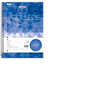 Landre Cahier Spirale A5 Ligné Perforé 80 Feuilles 70g