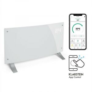 Image de Klarstein Bornholm Curved Smart Radiateur à convection 2000 W contrôle par appli blanc