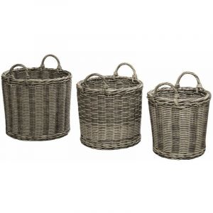 Image de Proloisirs Cache Pots Lot De 3 -Grey