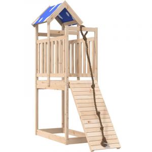 VidaXL Aire De Jeux D'ext&eacute;rieur Bois De Pin Massif
