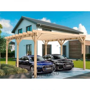 Maderland Carport en bois autoportant – modèle NÎMES – 800 x 400 cm