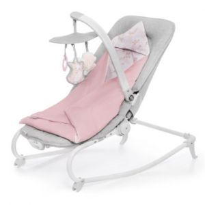 Image de Kinderkraft Transat Bébé 3 en 1 FELIO 2020, Balancelle, Jouets, Mélodies, Rose