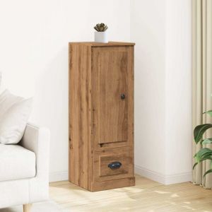 VidaXL Buffet haut ch&ecirc;ne artisanal 36x35,5x103,5 cm bois d'ing&eacute;nierie