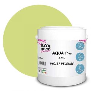 Vert Anis-Peinture murale acrylique aspect velours Aqua Déco - 2,5L